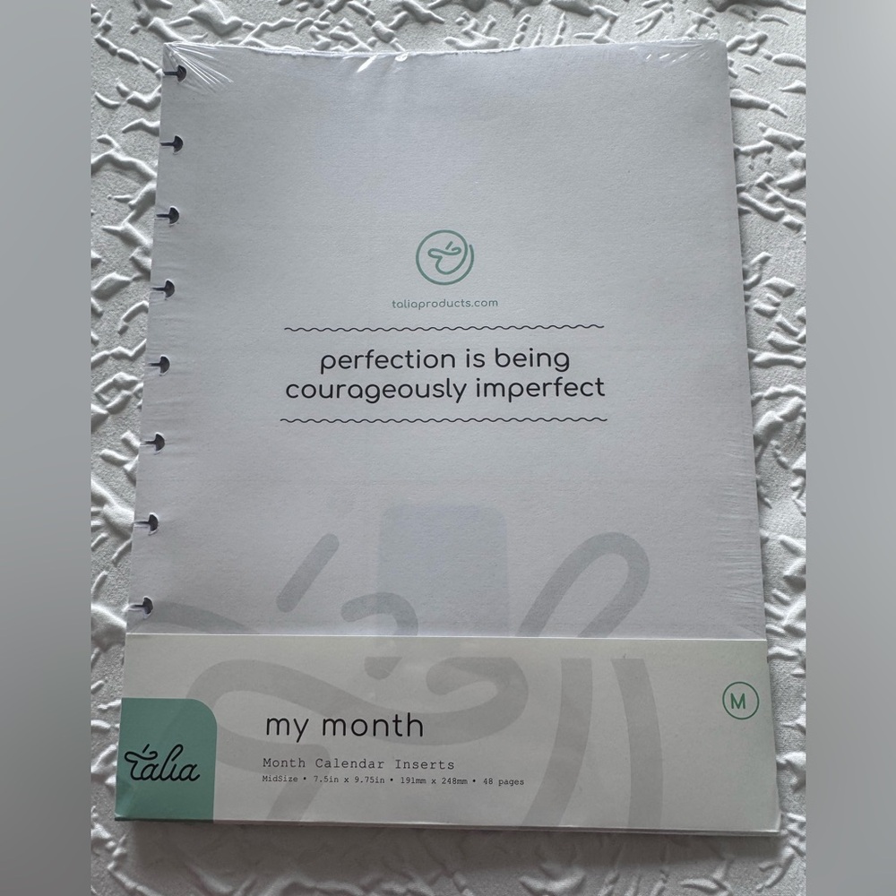 💎NWT! Talia My Month Calendar Inserts